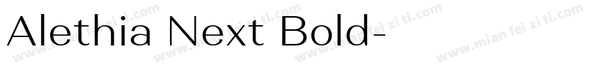 Alethia Next Bold字体转换